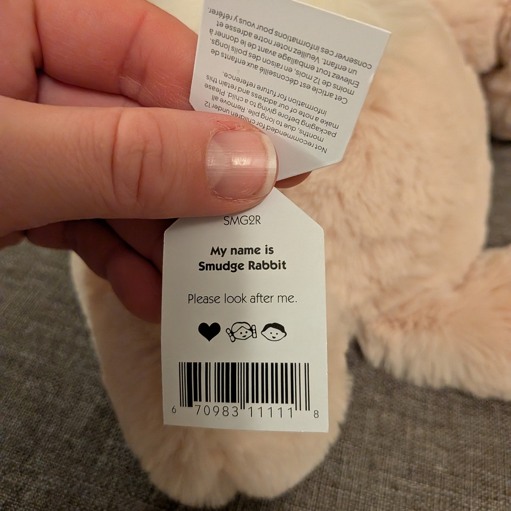 Jellycat Smudge Rabbit - Picture 3 of 3